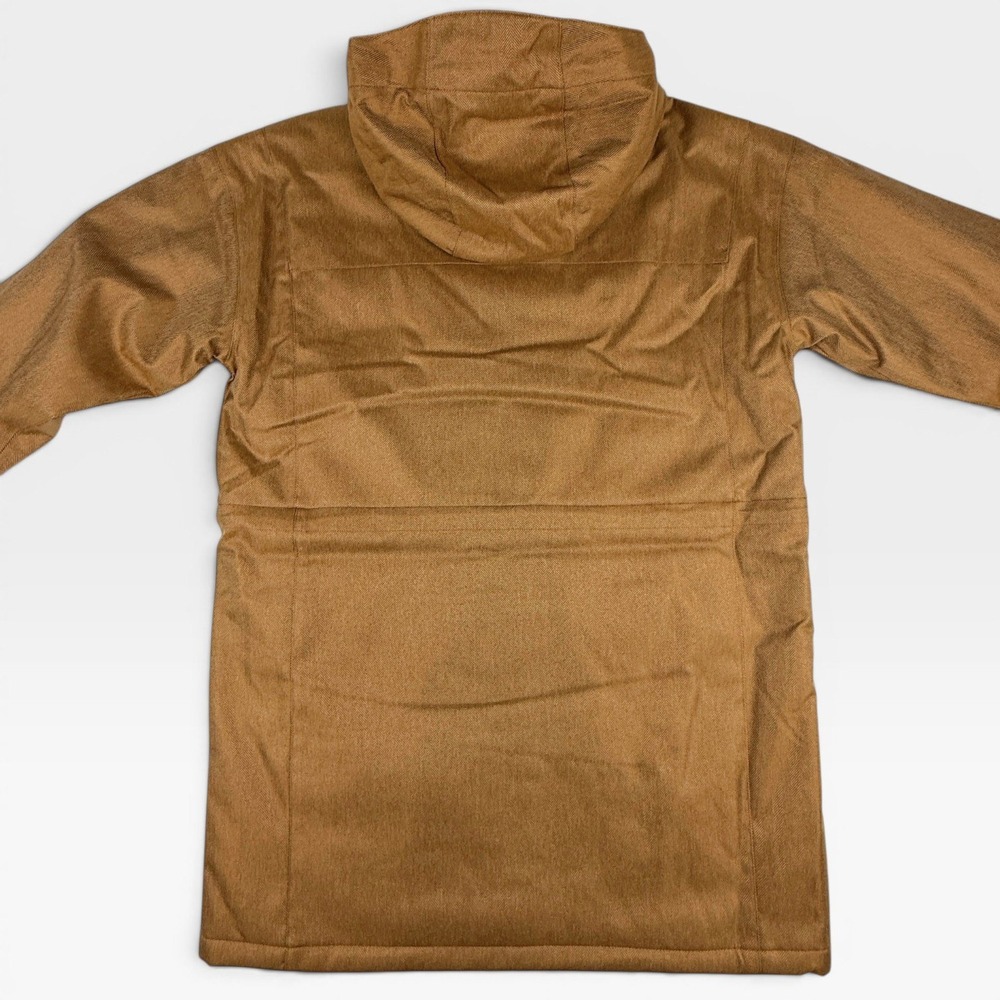 COLUMBIA Portland Point Parka Womens XL Brown‎ Herringbone Omni-Tech Hooded - Picture 8 of 13